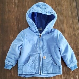 Carhartt Light Blue Fleece-Lined Hoodie